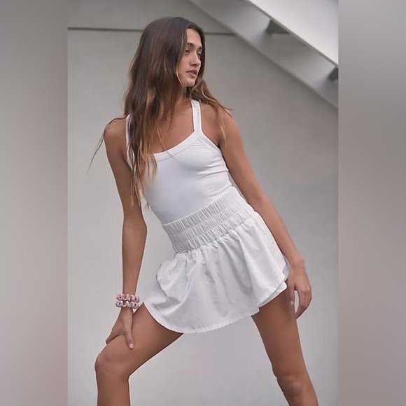 Free People Movement Way Home Skortsie in White. NWT! - Picture 1 of 4